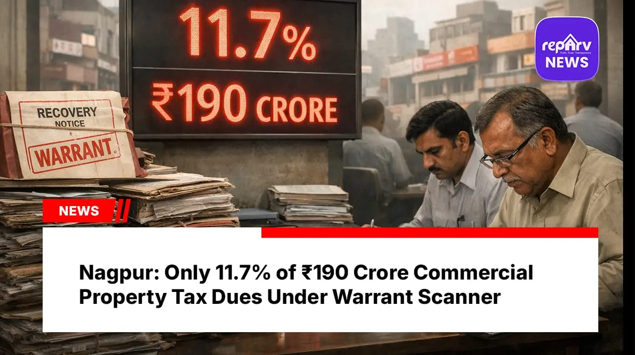 Nagpur: Only 11.7% of ₹190 Crore Commercial Property Tax Dues Under Warrant Scanner
