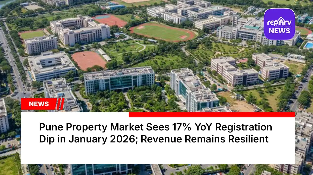 Pune Property Market Sees 17% YoY Registration Dip in January 2026; Revenue Remains Resilient